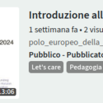 Video registrazione del corso sulla pedagogia Freinet 2024 a Bosco Chiesanuova