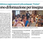 Gazzetta del Sud: un articolo sul corso di formazione a Locri